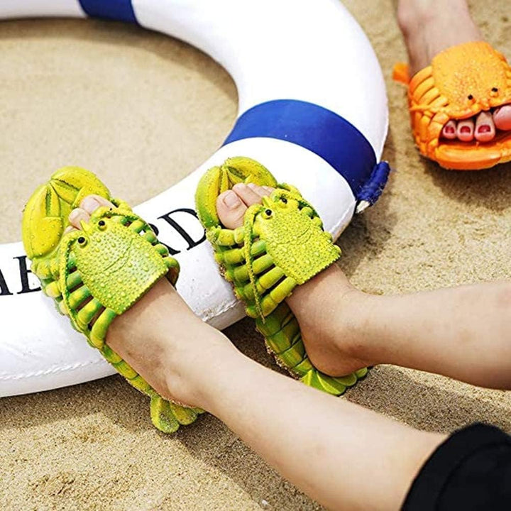 Asifn Hummer Flip-Flops Kinder Hausschuhe Sommer lustige Tier Süsse Strandschuhe Damen Weiche Kreati