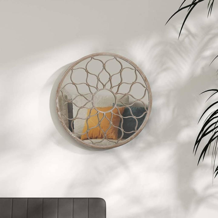 vidaXL Spiegel Wandspiegel Dekospiegel Hängespiegel Flurspiegel Fensterspiegel Wohnzimmer Deko Sand