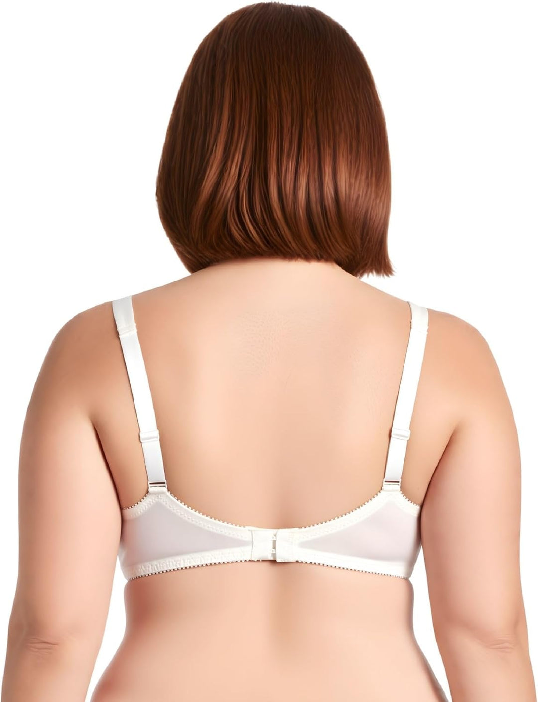 Curve Muse Übergrösse Ungefüttert Bügel Spitzen-BH mit gepolsterten Schultergurten-2er Pack 80D Sahn