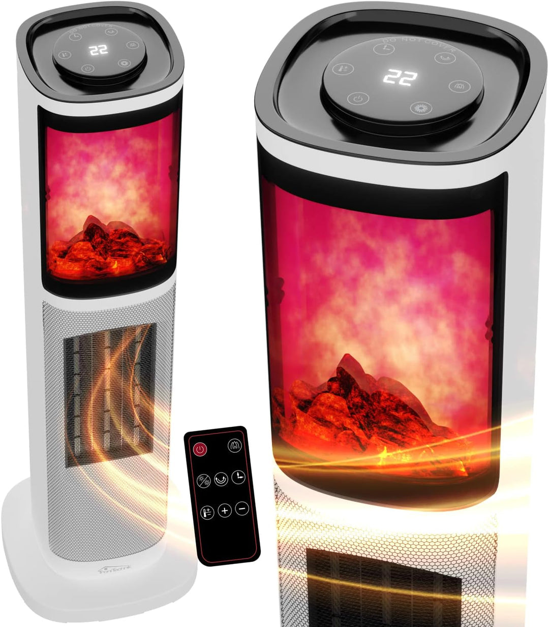 Tronitechnik® Infrarot Turm-Keramik-Heizer Elektro-Heizer 2000 Watt, Heizstrahler Standheizstrahler