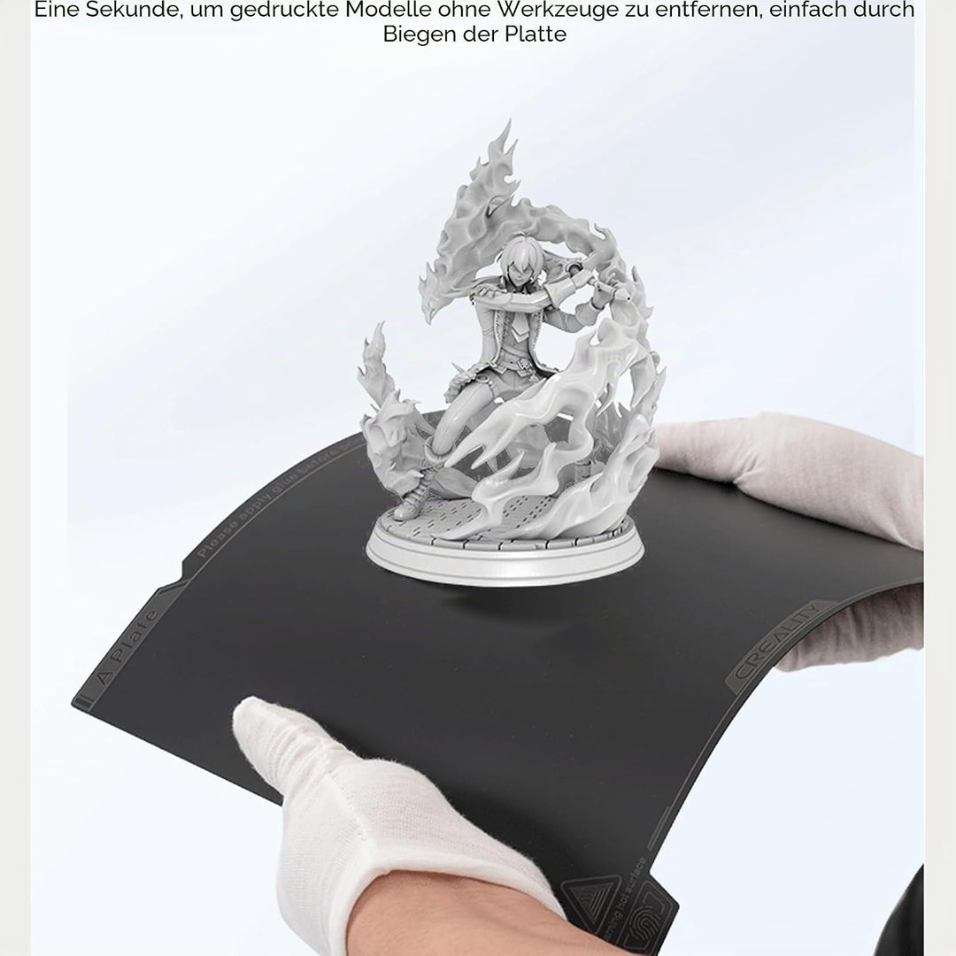 Creality K1 Smooth PEI Bauplatten Kit, Flexible Federstahl Plattform mit Glatter PEI Oberfläche und