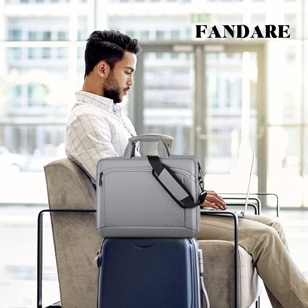 FANDARE Laptoptasche 15,6 Zoll Notebooktasche Herren Damen Aktentasche Umhängetasche Schultertasche