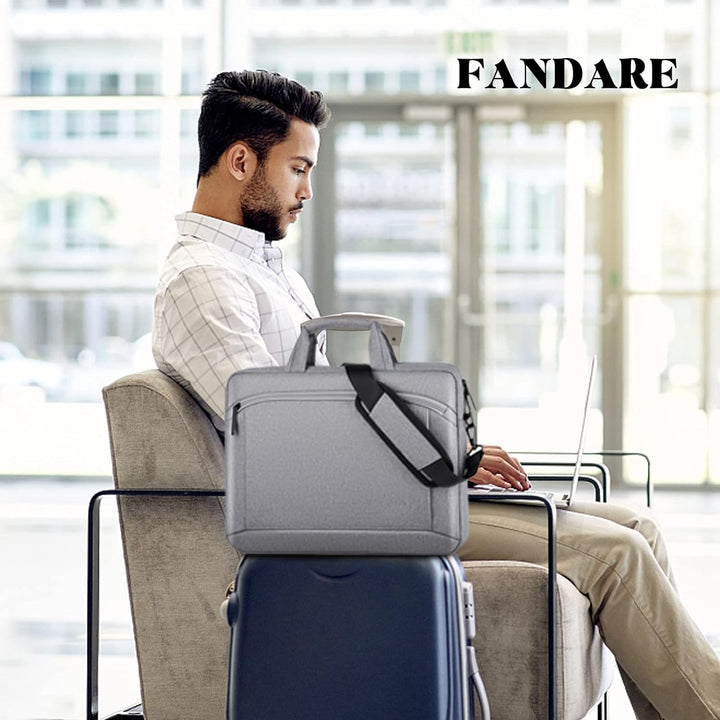 FANDARE Laptoptasche 15,6 Zoll Notebooktasche Herren Damen Aktentasche Umhängetasche Schultertasche