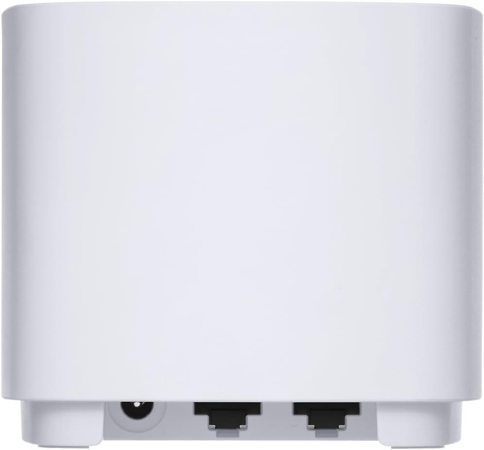 Asus Ai Mesh AX-WLAN System ZenWiFi XD4 Weiss kombinierbarer Router (1er Pack, AX1800 WiFi 6, 2x Gig