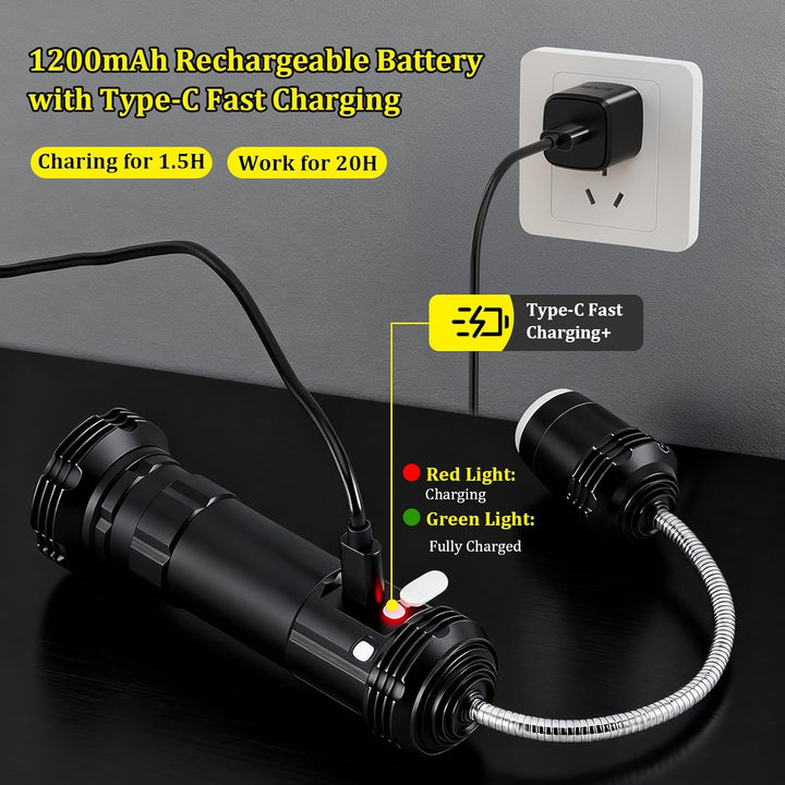 IMAGE Grill Licht 2 Stück wiederaufladbar magnetische Grilllampe mit Beleuchtung für BBQ Picknick Ou