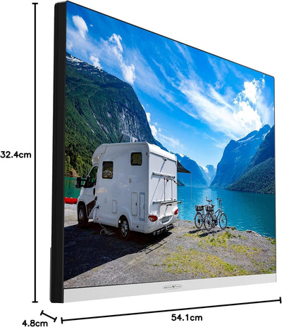 REFLEXION LEDX24I+ Android Smart LED Fernseher, 60 cm/24 Zoll, Rahmenloser Camping/Boot/LKW TV, Slim