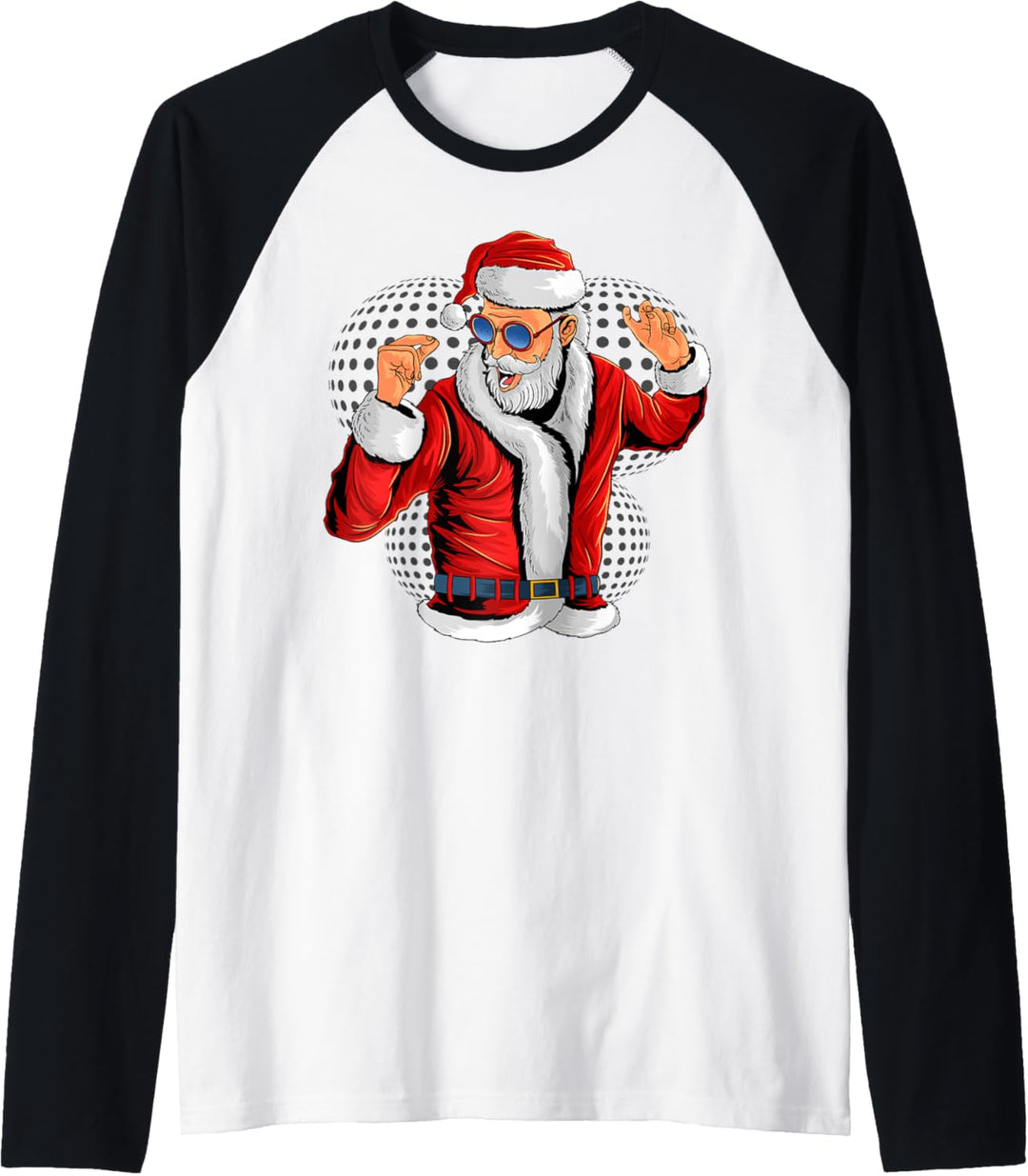 Weihnachtsmann Santa Claus Weihnachtsoutfit Damen und Herren Raglan
