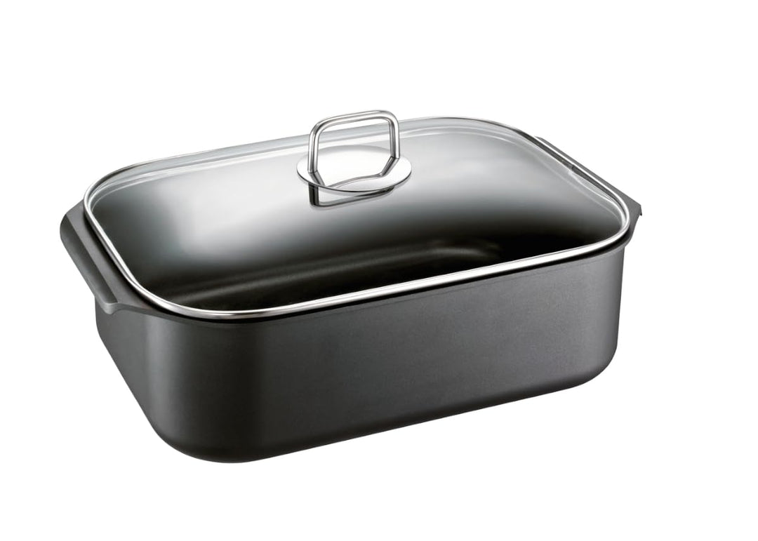 Schulte-Ufer 1665-34 i Aluguss-Bräter Globus, 34 x 24 cm, 8,25 l, Schwarz, 34 cm