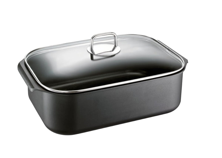Schulte-Ufer 1665-34 i Aluguss-Bräter Globus, 34 x 24 cm, 8,25 l, Schwarz, 34 cm