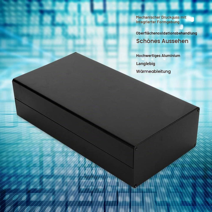 PCB Aluminiumgehäuse Stromanschlusskasten Elektronische Projektbox zur Ableitung von Wärme Instrumen