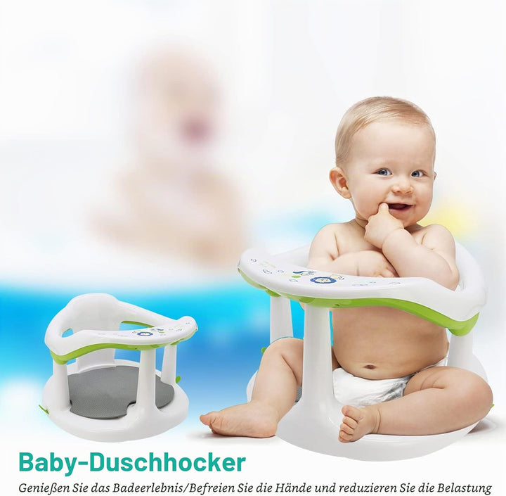 Badesitz für Babys, Baby-Badewannensitz zum Baden im Sitzen, Niedliche Baby-Duschstühle zum Sitzen i