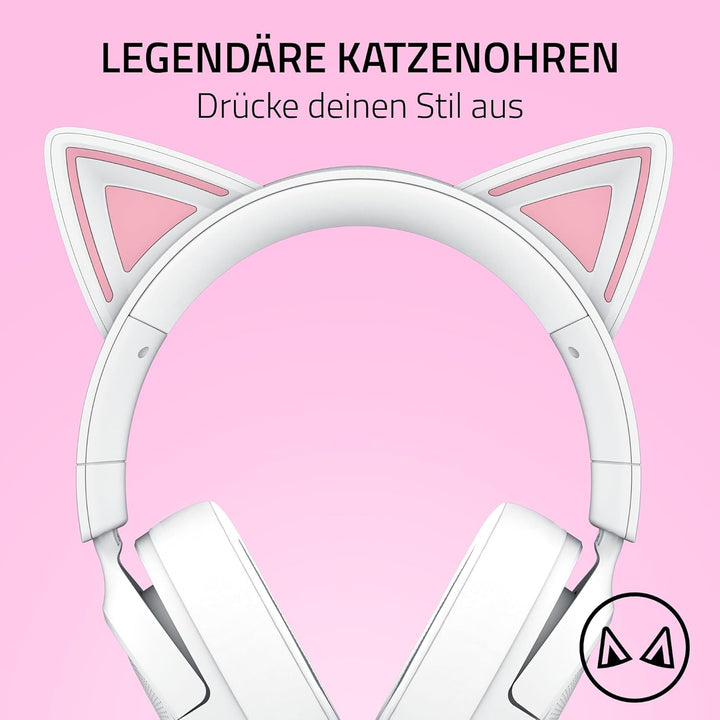 Razer Kraken Kitty V3 X - Kabelgebundenes Kitty-Headset für Gaming - Kultige Kitty-Ohren - 270g leic