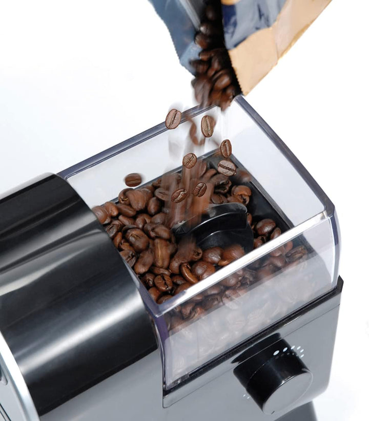 Cloer 7560 Elektrische Kaffeemühle mit Scheibenmahlwerk, 100 W, für 150 g Kaffeebohnen, für 2-12 Tas