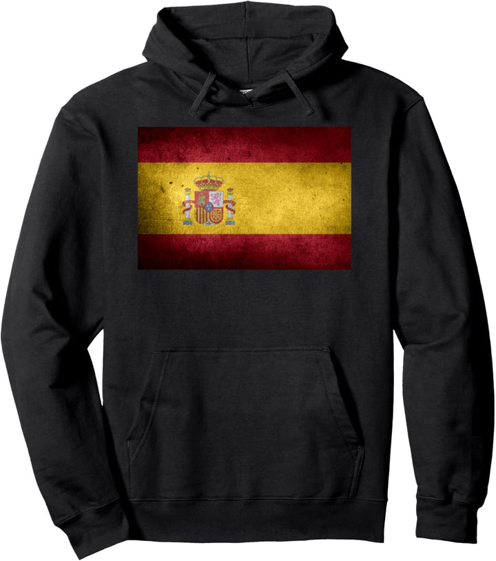 Vintage Spanien Flagge Stilvolles Design Pullover Hoodie