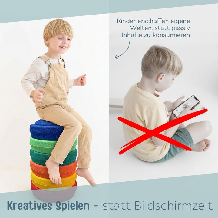 Stapelwelt MyFunStone Spielstein Balancierstein, Besonderes4Kids, kompatibel mit anderen Balancierst