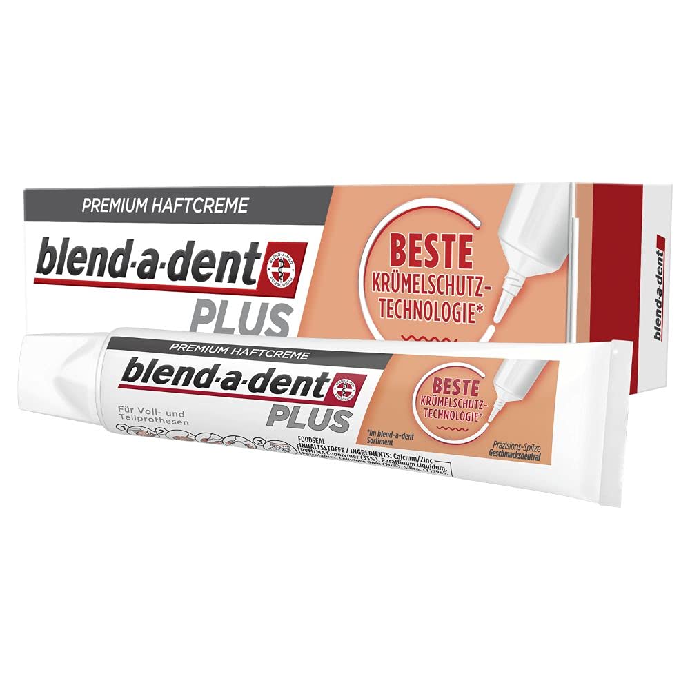 Blend-a-dent Plus Premium-Haftcreme Krümelschutz, 12er Pack (12 x 40 g) Old, 40 g (12er Pack) Old