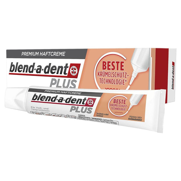 Blend-a-dent Plus Premium-Haftcreme Krümelschutz, 12er Pack (12 x 40 g) Old, 40 g (12er Pack) Old