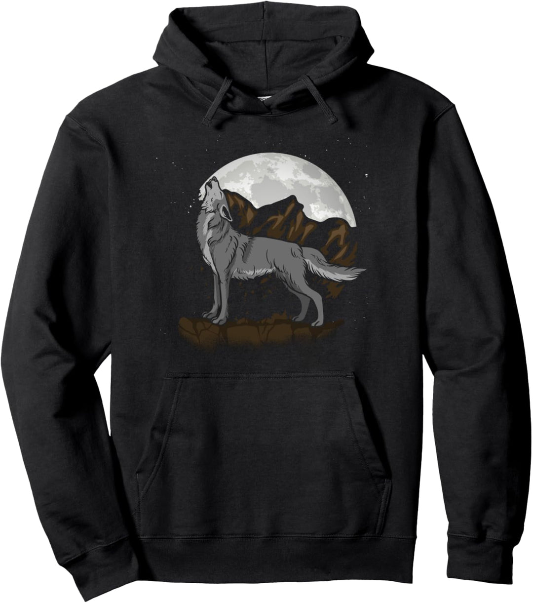 Wolf Raubtier - Wildnis Wölfe Pullover Hoodie