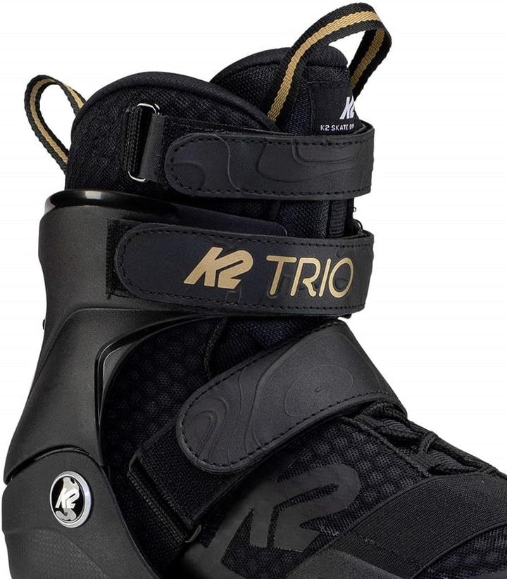 K2 Skates Unisex Inline Skates TRIO 110, black - gold, 30F0133 EU: 47 (UK: 11.5 / US: 12.5) black -