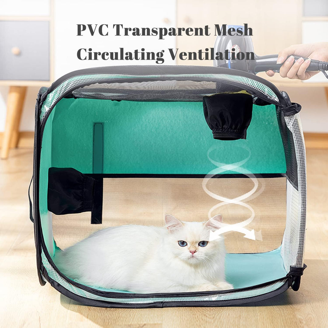Trocknungsbox für Haustiere, Trockenraum für Katzen und Hunde, multifunktionale zusammenklappbare Bo