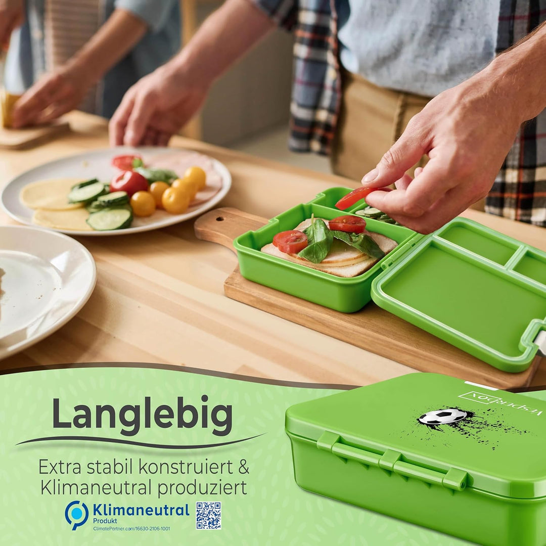 My Vesperbox® Brotdose für Kinder mit Fächern [JIN] - Lunchbox mit Trennfächern - Bento Box - Jausen