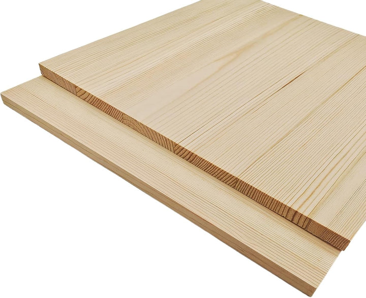 Unlackierte quadratische Holzblöcke zum Basteln, 30 x 30 x 1 cm, blanko, Kiefernholzbretter für Holz