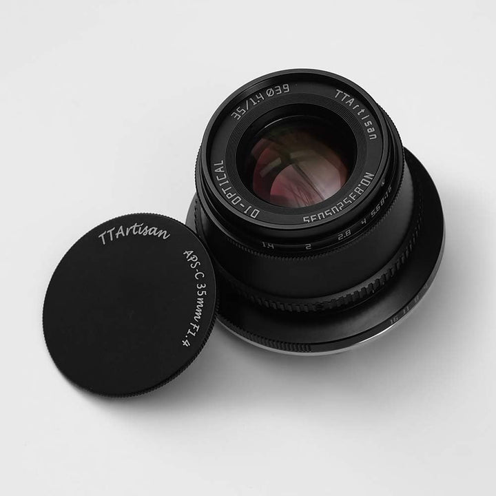 TT Artisan 35mm F1.4 APS-C Objekt Anschluss MFT Mount Black Weitwinkelobjektiv mit manuellem Fokus T