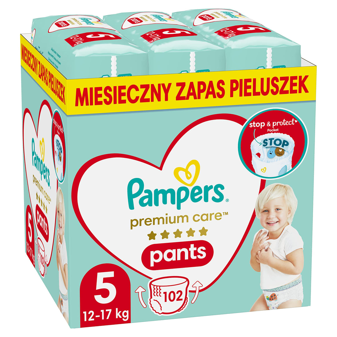 Pampers (Alte Version), Pants Windeln Grösse 5 (12-17kg), 102 Stück Grösse 5 (1er Pack), Grösse 5 (1