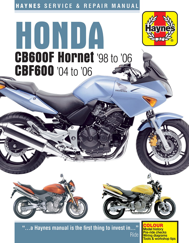 Honda CB600F Hornet & CBF600 (98 - 06) Haynes Repair Manual, Taschenbuch