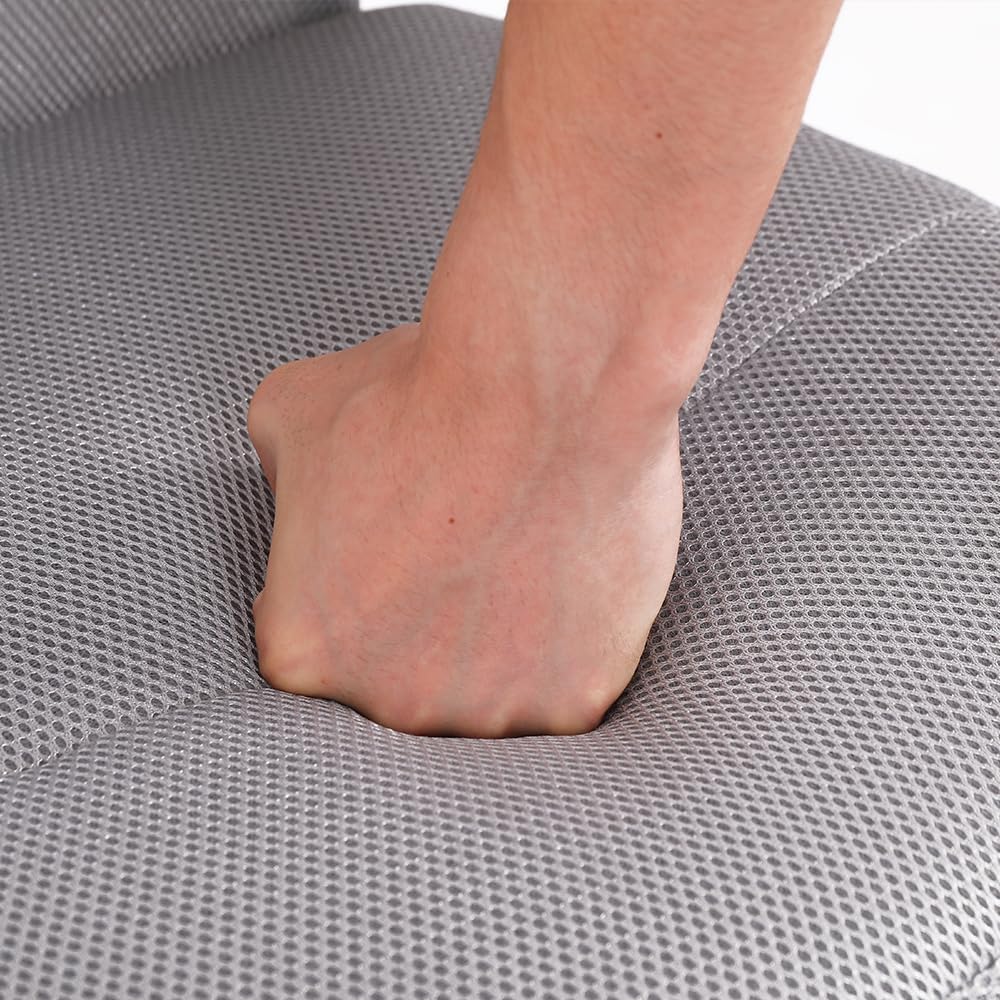 Mingone Bürostuhl Ergonomisch Schreibtischstuhl aus Mesh Höhenverstellbarer Drehstuhl 360° Drehbarer