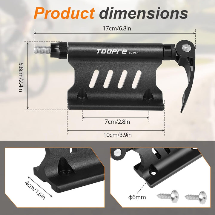 2 Stück Fahrrad Gabelhalterung Auto, Aluminium Vorderradgabel-Fixierclip mit Schnellspanner – Fahrra
