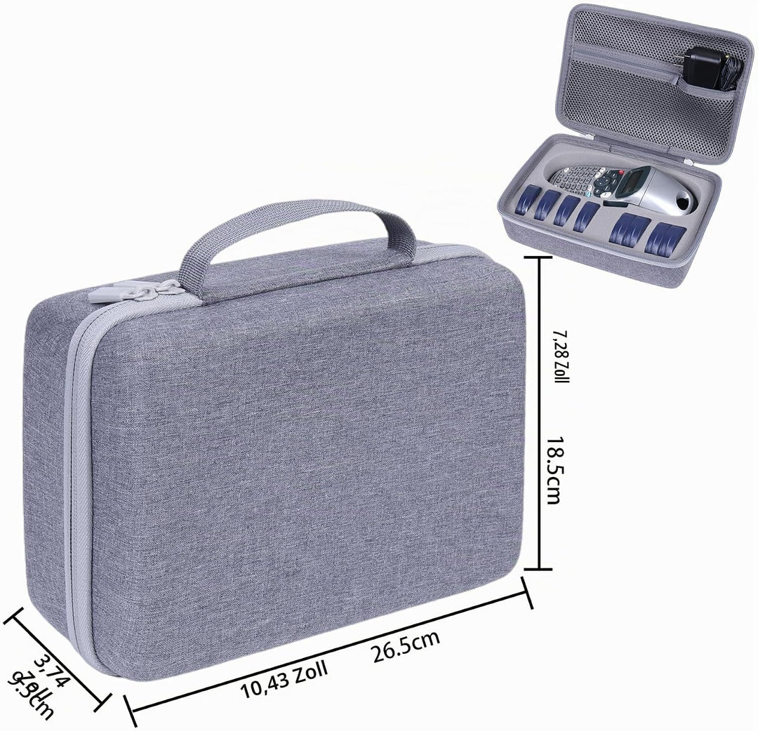 co2CREA Hart Reise Schutz Hülle Etui Tasche für DYMO LetraTag LT-100H /LT-100H Plus Beschriftungsger
