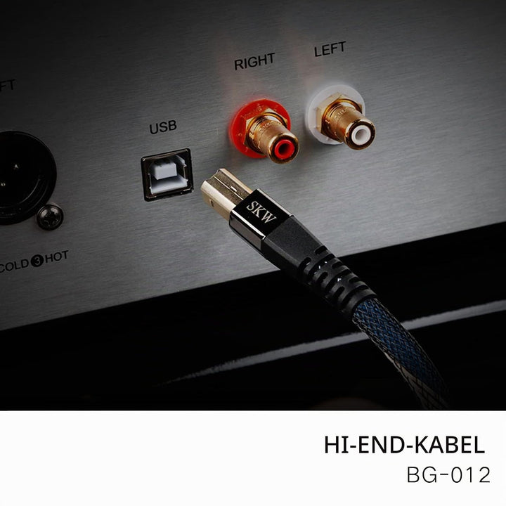 SKW USB Druckerkabel-1M, Scanner Kabel USB A auf USB B 2.0 Drucker Kabel für Computer, Soundkarte, D