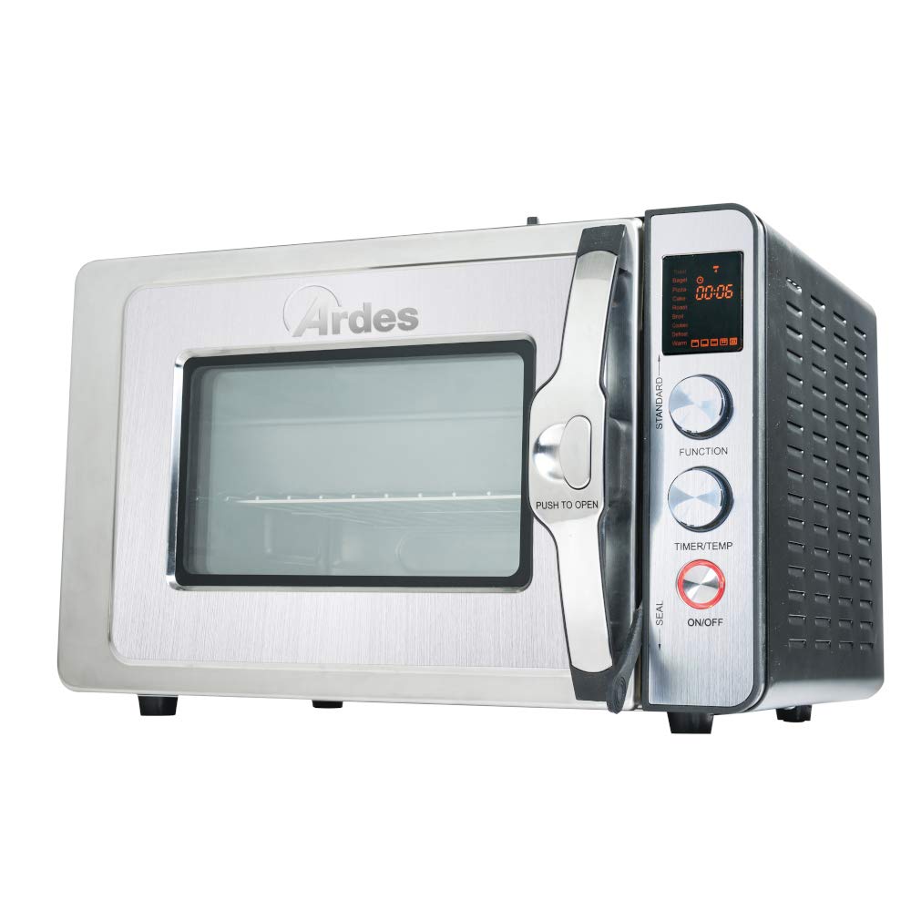 ARDES - Dampfbackofen 30 Liter Elektrischer Dampf-Kleinbackofen mit 9 Garprogrammen Timer doppeltes