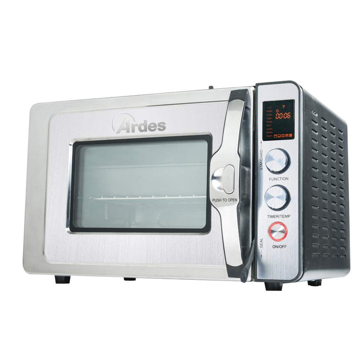 ARDES - Dampfbackofen 30 Liter Elektrischer Dampf-Kleinbackofen mit 9 Garprogrammen Timer doppeltes
