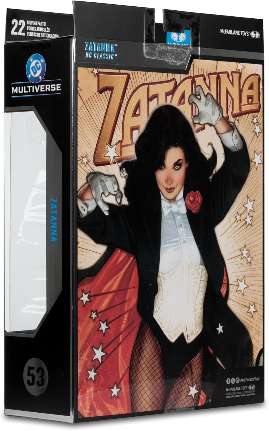 McFarlane DC Multiverse Zatanna (DC Classic) 17,8 cm Actionfigur mit Detective Chimp Collector Editi