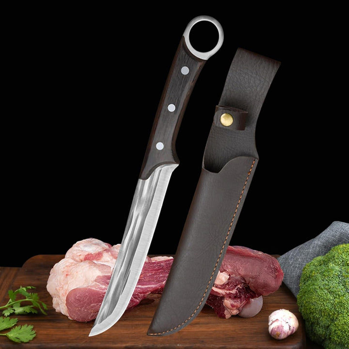 Kochmesser Japanisches Ausbeinmesser Handgemachtes geschmiedetes Full Tang Küchenmesser High Carbon