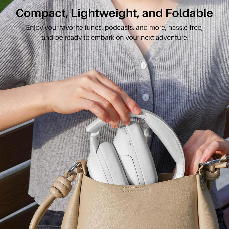 TOZO HT2 Kabelloser Bluetooth Kopfhörer Over-Ear mit Hybrid Active Noise Cancelling, 56 Stdn. Spielz