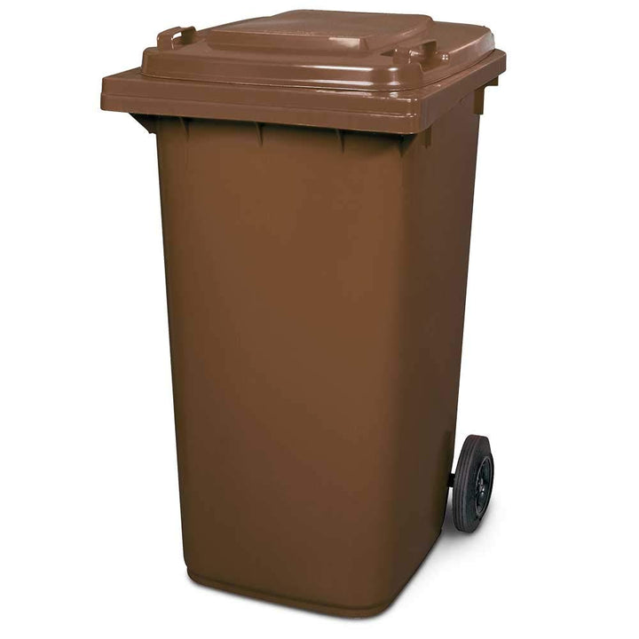 BRB Müllbehälter, Inhalt 240 Liter, HxBxT 1075 x 580 x 730 mm (braun), braun