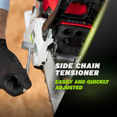 GREENCUT GS620X - Benzin-Kettensäge mit 2-Takt-Motor 62cc 3,8 PS mit 20'' Blatt, Easy-Start, Anti-Vi