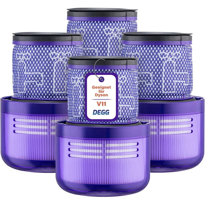 DEGG Hepa Filter - Kompatibel mit Dyson V11 & V15 - Waschbares Staubsaugerfilter - Ersatzfilter - Pe