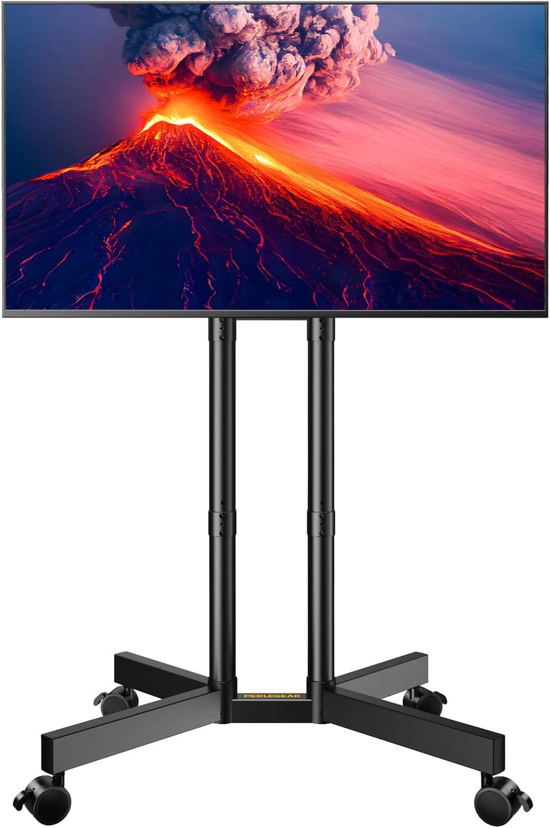 PERLEGEAR TV Ständer Rollbar für 32-70 Zoll Plasma/LCD/LED Fernseher, TV Standfuss Höhenverstellbar