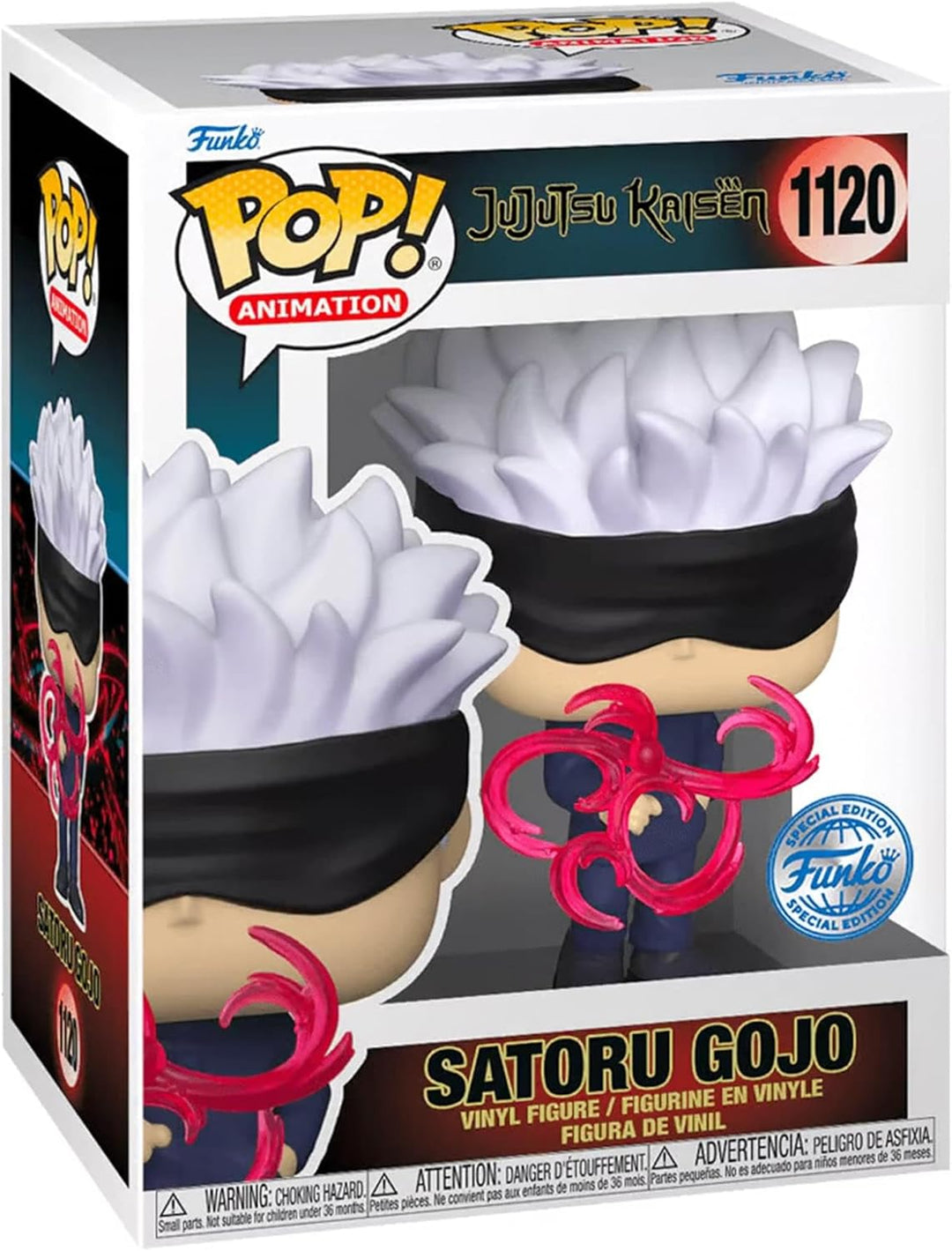Funko Jujutsu Kaisen Pop! Animation Vinyl Figur Gojo (Red Tech) 9 cm