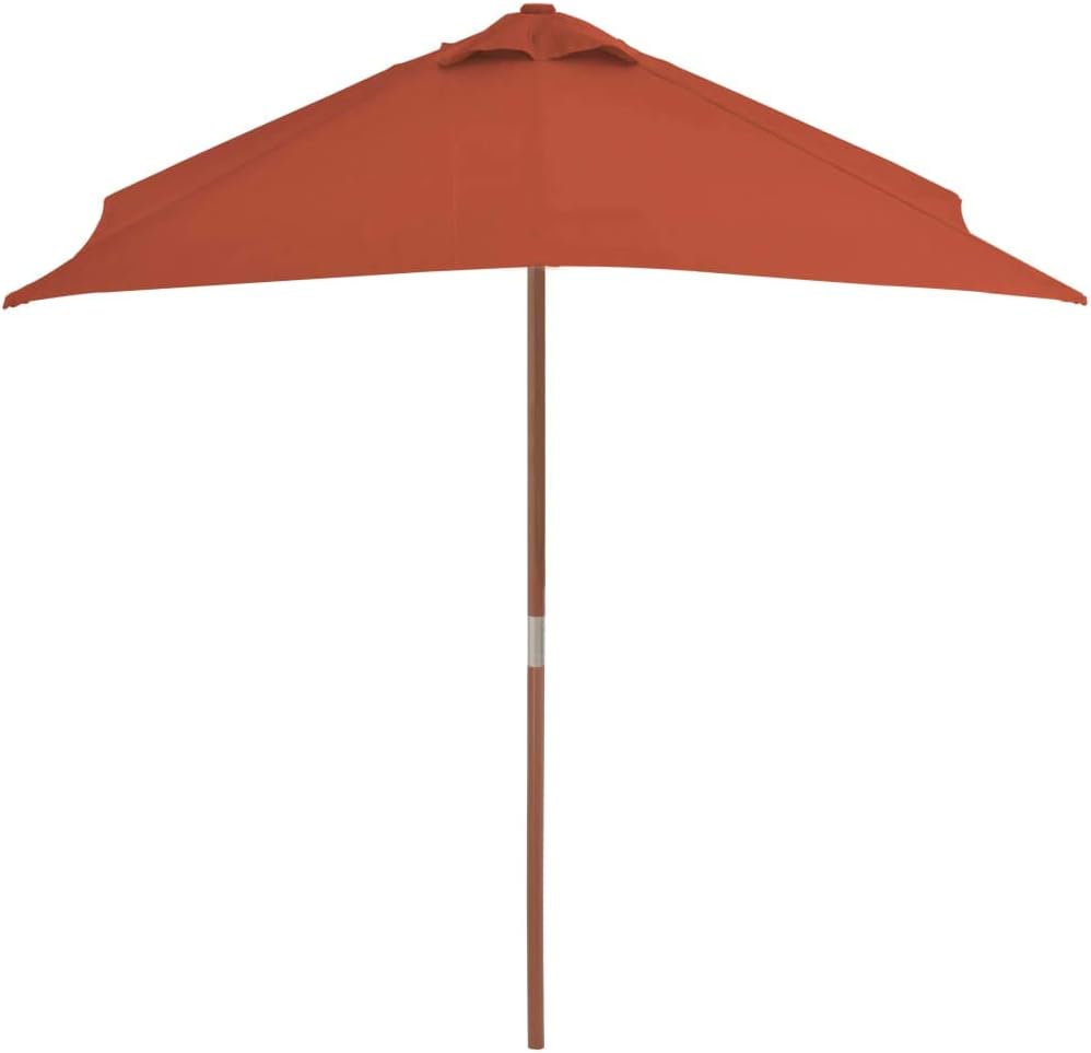 Tidyard Sonnenschirm Gartenschirm mit Hartholz-Mast | Balkonschirm Strandschirm Terrassenschirm Sonn