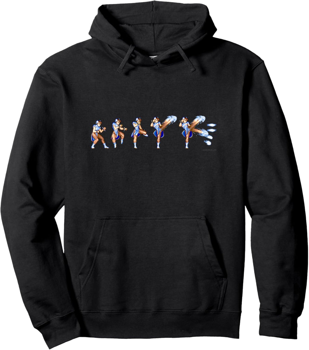 STREET FIGHTER II CHUN-LI (HYAKURETSUKYAKU) Pullover Hoodie