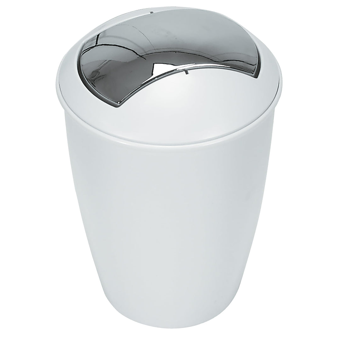 Spirella Kosmetikeimer Atlanta mit Schwingdeckel 5 Liter (ØxH): 20 x 30 cm Weiss, Weiß