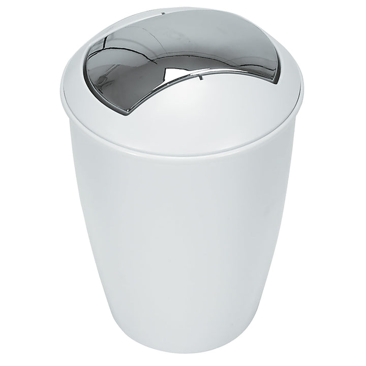 Spirella Kosmetikeimer Atlanta mit Schwingdeckel 5 Liter (ØxH): 20 x 30 cm Weiss, Weiß