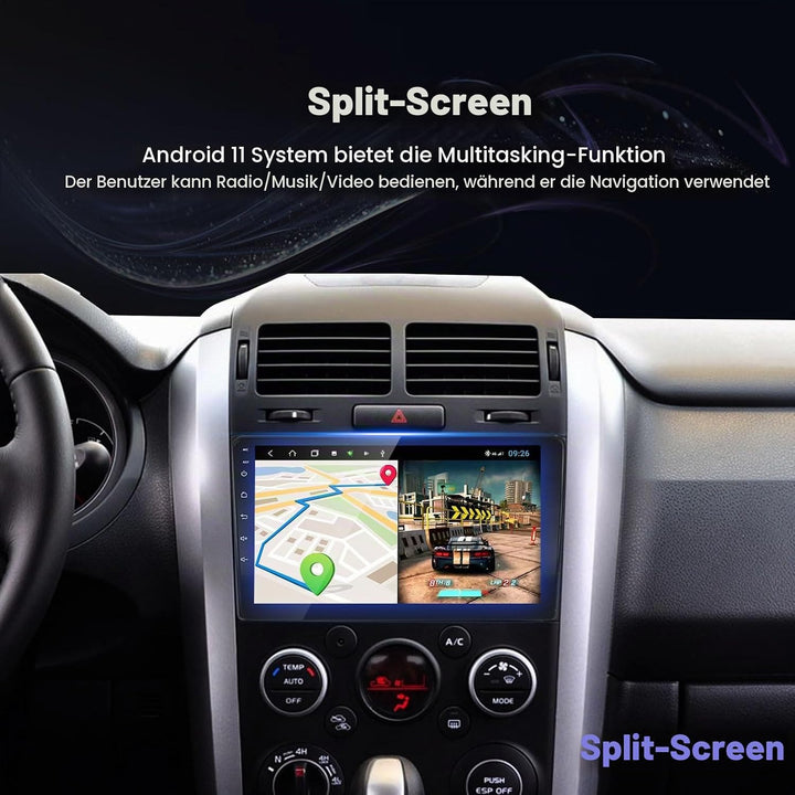 EZoneTronics Android 10.1 Autoradio Stereo für Suzuki Grand Vitara 2006-2013 9-Zoll-Touchscreen High