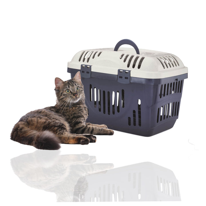Rohrschneider Katzen Transportbox | Transportbox Katze | Transportbox mit Griff| Katzenbox | Transpo