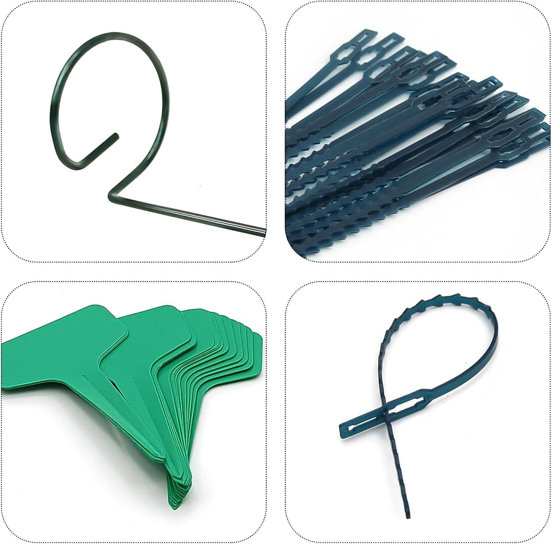 20 Stück Pflanze Unterstützung Pfähle, 40 cm / 15,9 Zoll Single Stiel Pflanze Unterstützung, für Ind